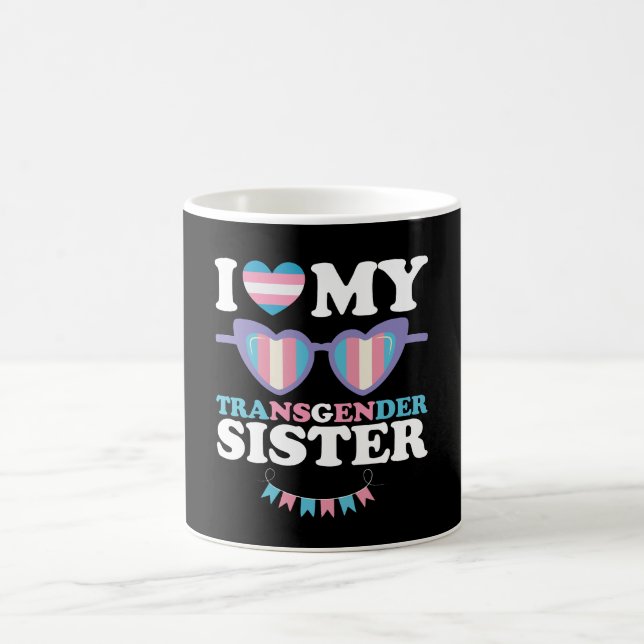 Mug J'aime ma soeur transgenre Famille Trans LGBTQ (Centre)