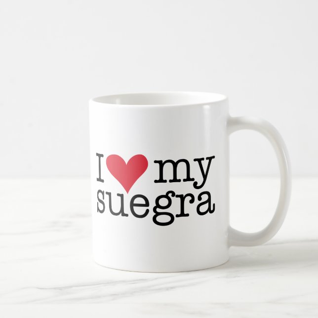 Mug J'Aime Ma Suegra (Mère En Droit) Coffee Cup (Droite)