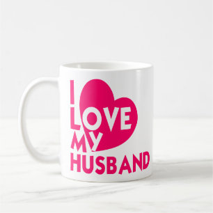 Mug J'aime mes citations romantiques d'amour de mari