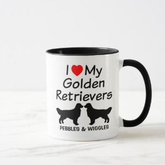 Mug J'Aime Mes Deux Chiens D'Adulte