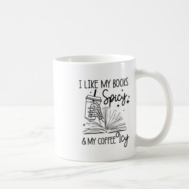 Mug J'Aime Mes Livres Épicé Et Mon Café Icy Halloween (Droite)