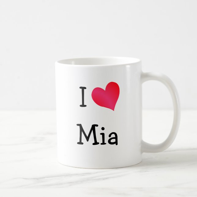 Mug J'aime Mia (Droite)
