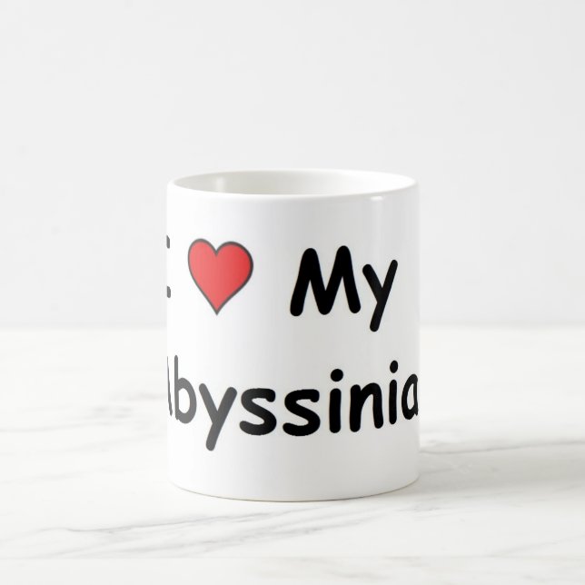 Mug J'Aime Mon Abyssinian (Centre)