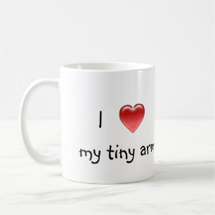 Mug J'aime mon arms/T-REX minuscule