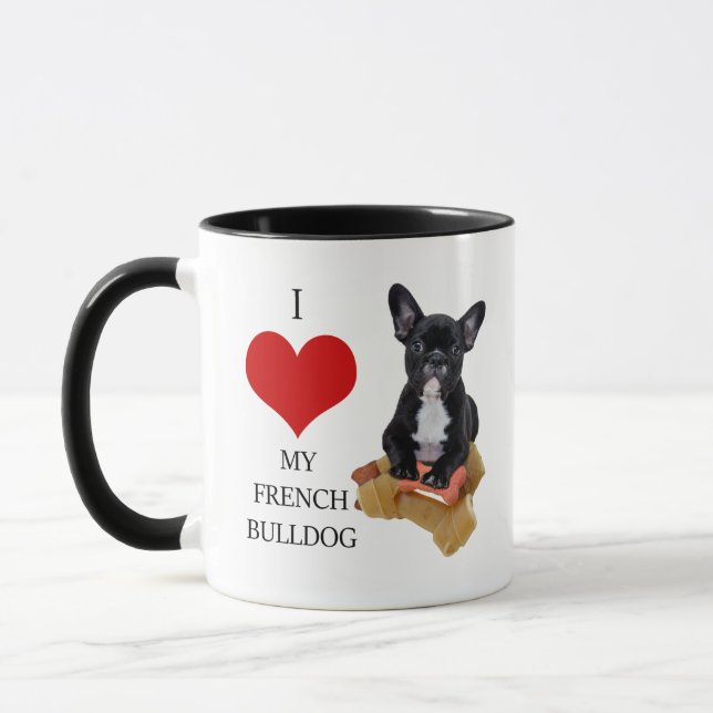 MUG J'AIME MON BOULEDOGUE FRANÇAIS (Gauche)