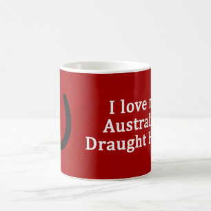 Mug J'Aime Mon Brouillon Australien Cheval