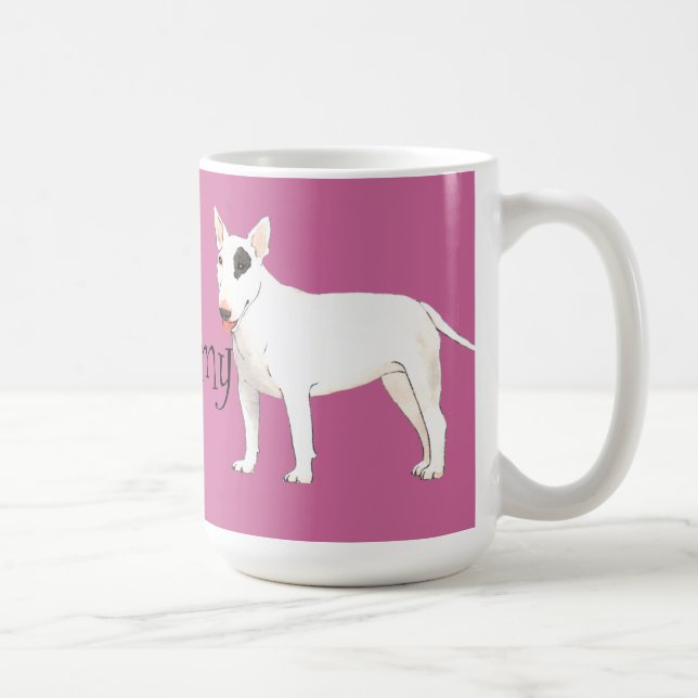Mug J'aime mon Bull Terrier (Droite)