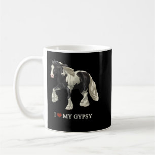 Mug J'Aime Mon Cheval De Vannière Tzigane Pinto Noir