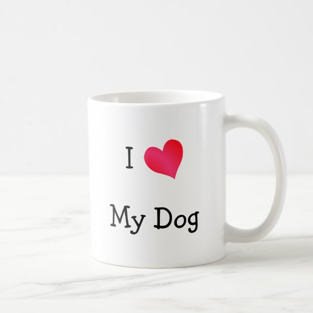 Mug J'Aime Mon Chien (Droite)