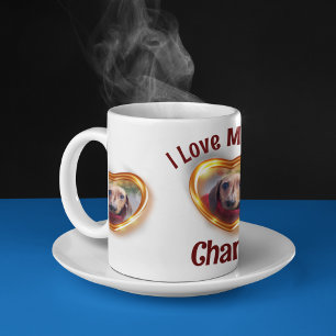 Mug J'Aime Mon Chien Animateur Coeur Qui Brille