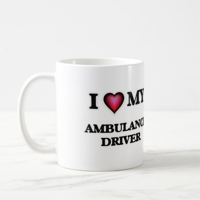 Mug J'aime mon conducteur d'ambulance (Gauche)
