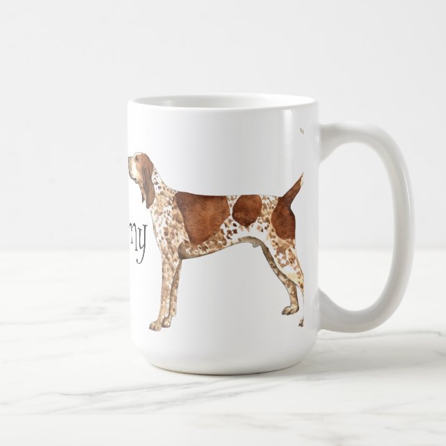 Mug J'aime mon Coonhound de l'anglais américain (Droite)