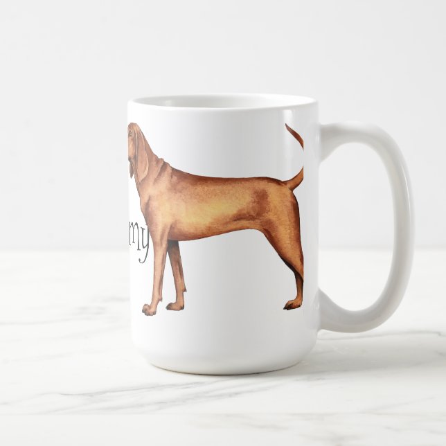 Mug J'aime mon Coonhound de Redbone (Droite)