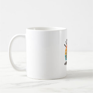 Mug J'aime mon design de t-shirt vintage avec le nom F