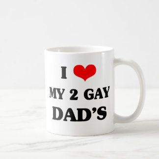 Mug J'aime mon deux papas d'homosexuel