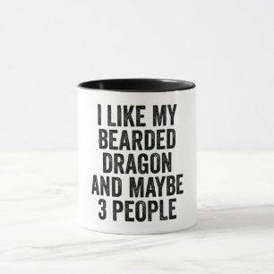 Mug J'Aime Mon Dragon Lourd Et Peut-Être 3 Personnes