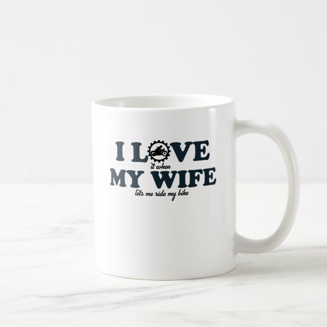 MUG J'AIME MON ÉPOUSE - ME LAISSE MONTER LE VÉLO (Droite)
