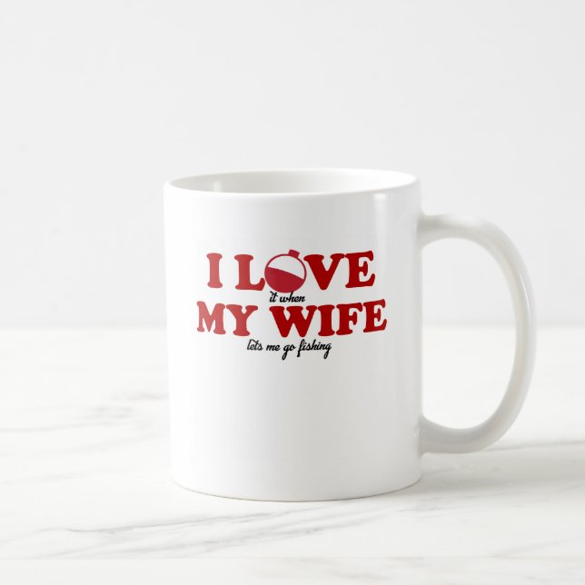 MUG J'AIME MON ÉPOUSE - ME LAISSE PARTIR PÊCHER (Droite)