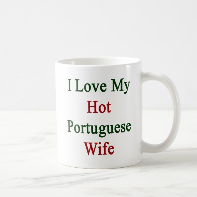 Mug J'aime mon épouse portugaise chaude (Droite)