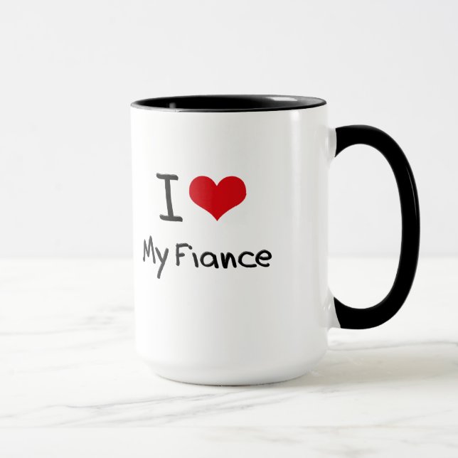 Mug J'aime mon fiancé (Droite)