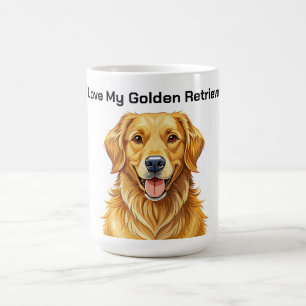 Mug J'Aime Mon Golden Retriever