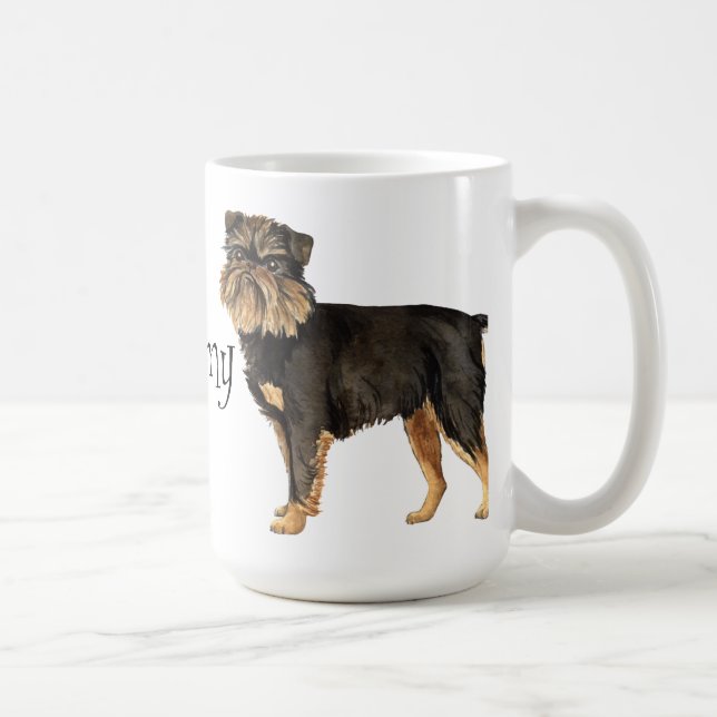 Mug J'aime mon Griffon de Bruxelles (Droite)