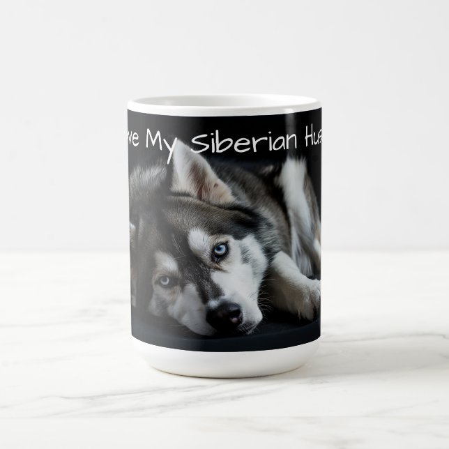 Mug J'aime mon Husky Sibérien (Centre)