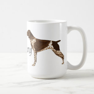 Mug J'aime mon indicateur aux cheveux courts allemand