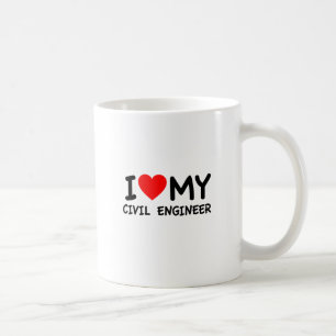 Mug J'aime mon ingénieur civil