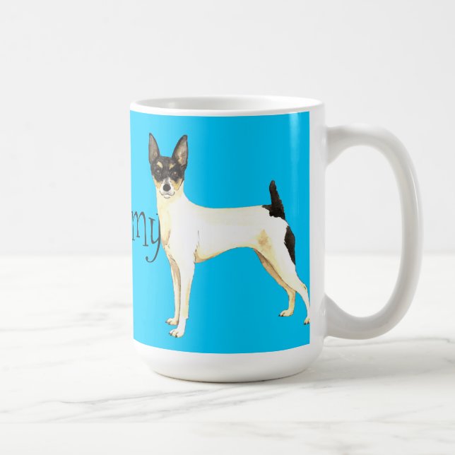 Mug J'aime mon jouet Fox Terrier (Droite)