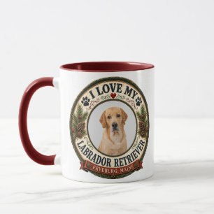 Mug J'aime mon Labrador Retriever Personnalisé Animal 