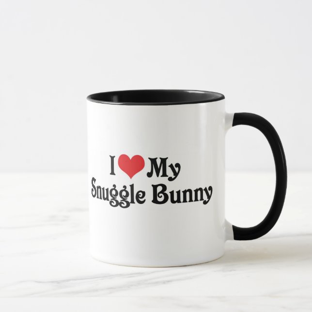 Mug J'Aime Mon Lapin En Douille (Droite)