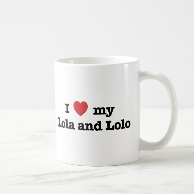 Mug J'aime mon Lola et Lolo (Droite)