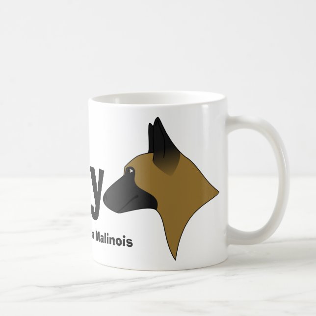 Mug J'aime mon Malinois belge (Droite)