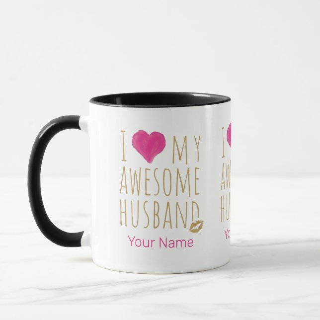 Mug J'aime mon merveilleux anniversaire de Mariage de  (Gauche)