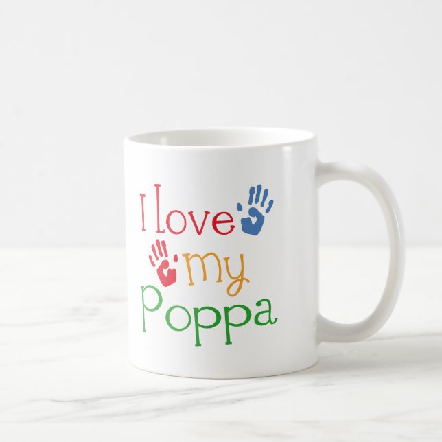 Mug J'aime mon pépère (Handprints) (Droite)