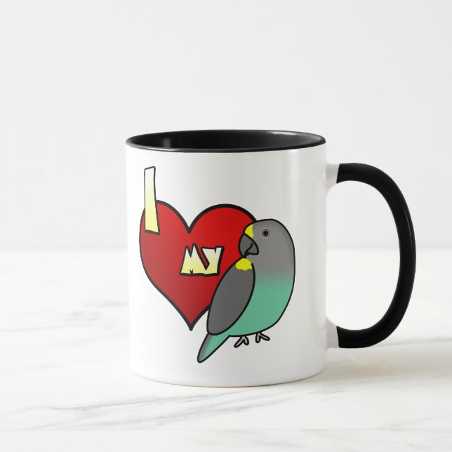 Mug J'aime mon perroquet de Meyers (Droite)