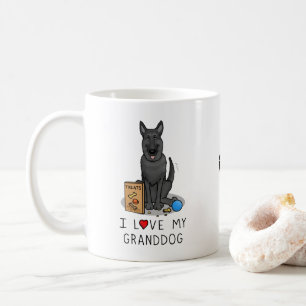 Mug J'Aime Mon Petit-Chien Noir Allemand Berger Chien