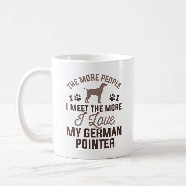 Mug J'Aime Mon Pointeur Allemand (Gauche)