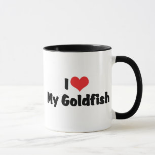Mug J'aime mon poisson rouge de tout mon cœur - Amoure