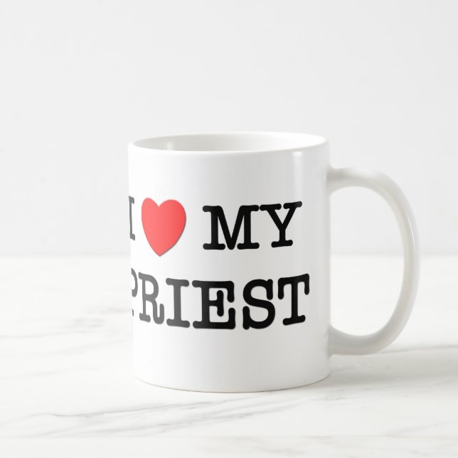 Mug J'aime mon PRÊTRE (Droite)