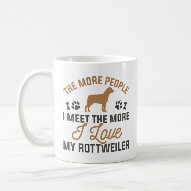 Mug J'aime mon Rottweiler (Gauche)