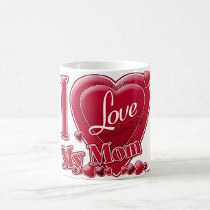 Mug J'aime mon rouge de maman - coeur