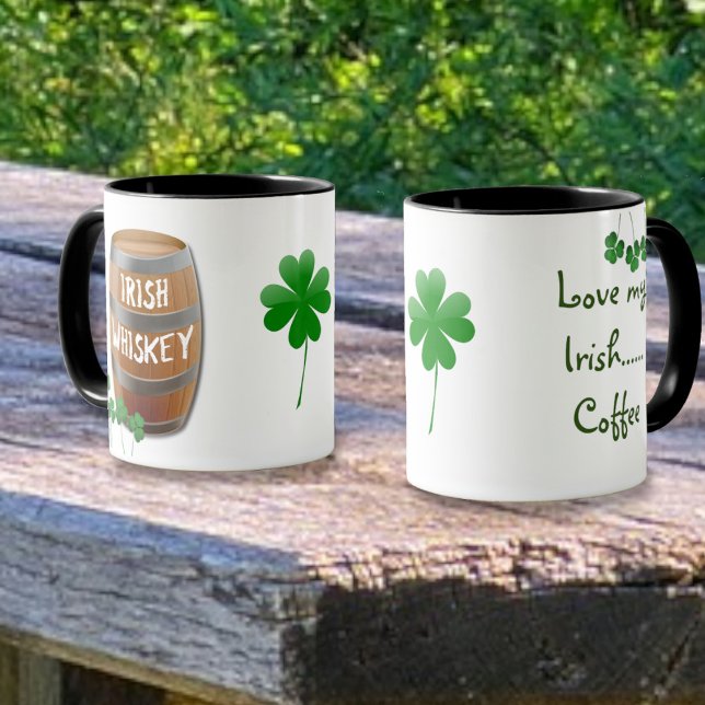 Mug J'aime mon Shamrock de biscuits irlandais à café W (Créateur téléchargé)