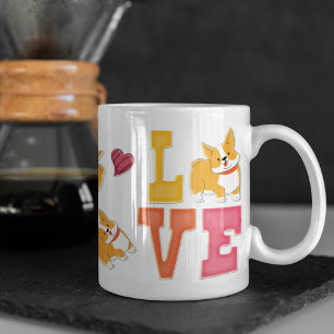 Mug J'Aime Mon Shiba Inu Chien Animateur Coeur Glissan