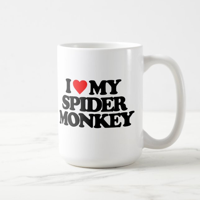 MUG J'AIME MON SINGE D'ARAIGNÉE (Droite)