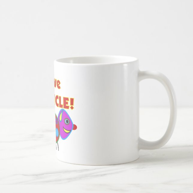 Mug "J'aime mon T-shirts/cadeaux d'ONCLE" enfants (Droite)