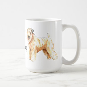 Mug J'aime mon Terrier blond comme les blés enduit