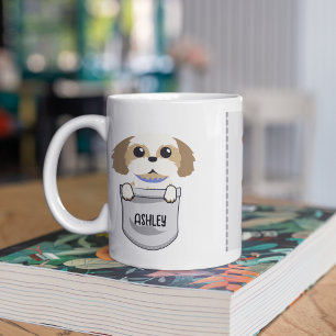Mug J'aime mon tzu Chien Chien Chien Animaux Coeur Pou