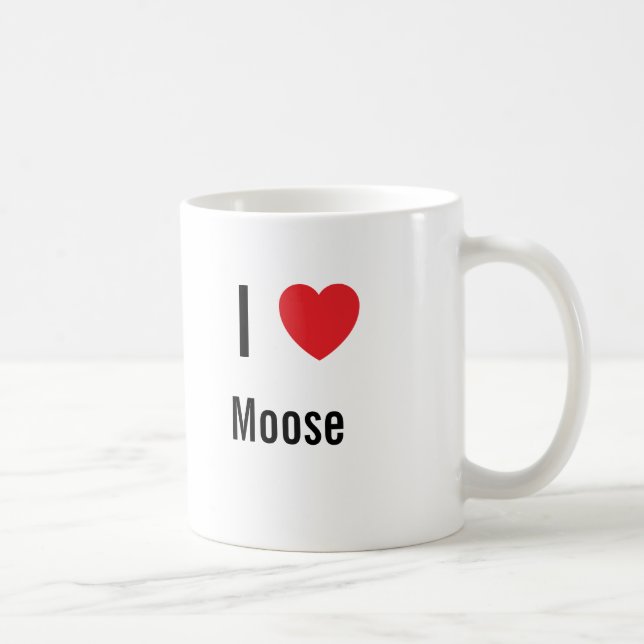 Mug J'aime Moose (Droite)